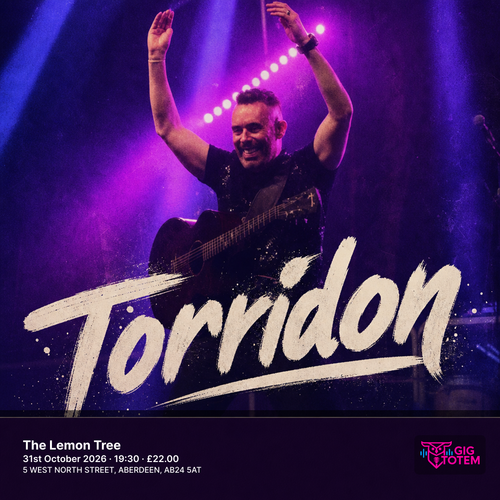 Torridon at The Lemon Tree on 31 October 2026 gig poster