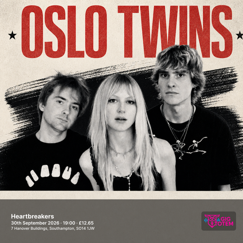 OSLO TWINS at Heartbreakers on 30 September 2026 gig poster