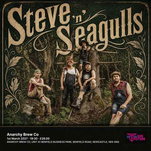 Steve 'n' Seagulls Steve ’n’ Seagulls at Anarchy Brew Co on 1 March 2027 gig poster