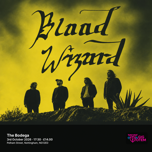 Blood Wizard at The Bodega on 3 October 2026 gig poster