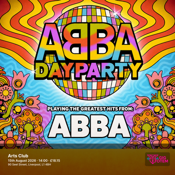 The ABBA Day Party at Arts Club on 15 August 2026 gig poster
