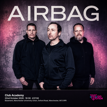 Airbag at Club Academy on 22 October 2026 gig poster
