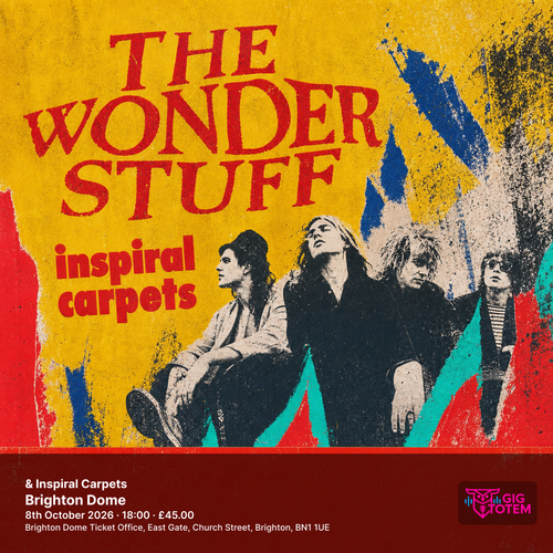 The Wonder Stuff & Inspiral Carpets Inspiral Carpets, The Wonder Stuff at Brighton Dome on 8 October 2026 gig poster