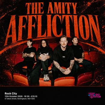 The Amity Affliction Silent Planet at Rock City on 12 October 2026 gig poster