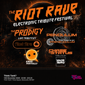 Riot Rave at Think Tank? on 14 November 2026 gig poster