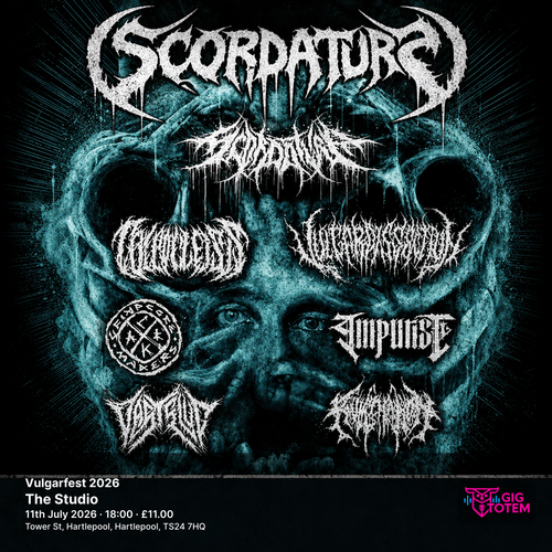 Vulgarfest 2026 Vulgar Dissection, Scordatura at The Studio on 11 July 2026 gig poster