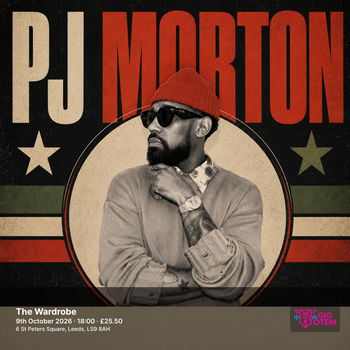PJ Morton at The Wardrobe on 9 October 2026 gig poster