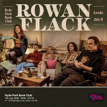 Rowan Flack (Nap on the Sofa Tour) at Hyde Park Book Club on 11 July 2026 gig poster