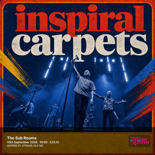 Inspiral Carpets at The Sub Rooms on 10 September 2026 gig poster