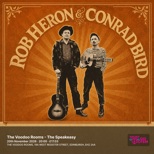 Rob Heron & Conrad Bird at Voodoo Rooms on 20 November 2026 gig poster