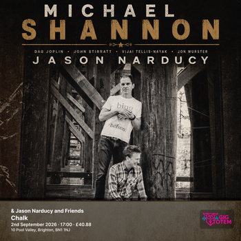 Michael Shannon & Jason Narducy and Friends Michael Shannon, Jason Narducy at Chalk on 2 September 2026 gig poster