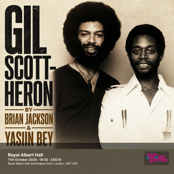 Gil Scott-Heron By Brian Jackson & Yasiin Bey at Royal Albert Hall on 11 October 2026 gig poster