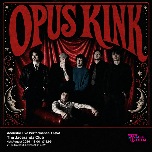 Opus Kink: Acoustic Live Performance + Q&A Opus Kink at The Jacaranda on 4 August 2026 gig poster