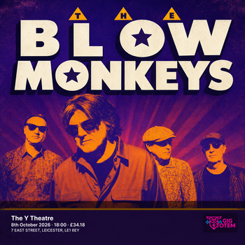 The Blow Monkeys Pete Williams at The YTheatre on 8 October 2026 gig poster