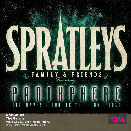 Spratleys & Panixphere Spratleys, Panixphere at The Garage on 11 September 2026 gig poster