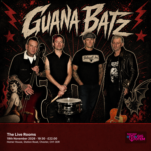 Guana Batz at The Live Rooms on 19 November 2026 gig poster