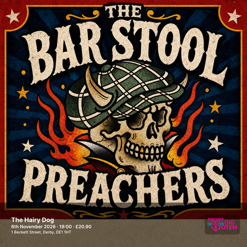The Bar Stool Preachers at The Hairy Dog on 6 November 2026 gig poster