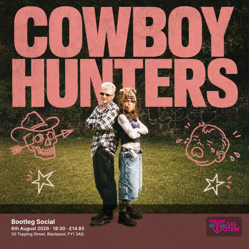 Cowboy Hunters at Bootleg Social on 6 August 2026 gig poster