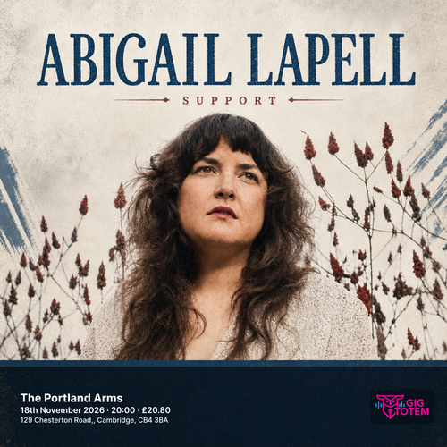 Abigail Lapell at The Portland Arms on 18 November 2026 gig poster