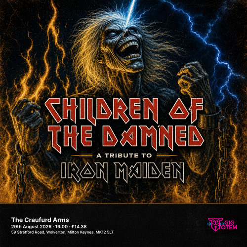 Children of the Damned (Maiden Tribute) at The Craufurd Arms on 29 August 2026 gig poster