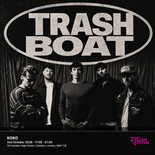 Trash Boat at KOKO on 2 October 2026 gig poster
