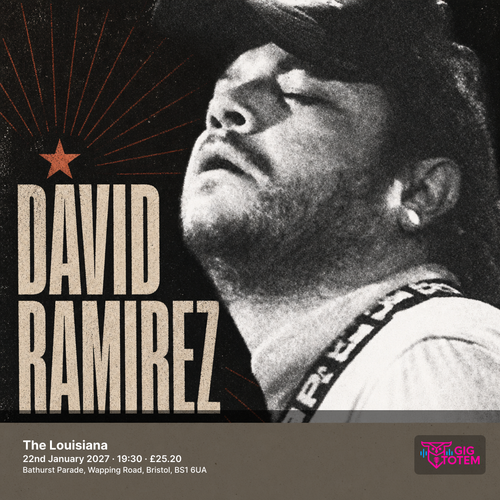 David Ramirez at The Louisiana on 22 January 2027 gig poster