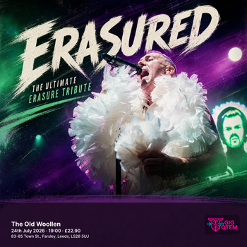 Erasured - The Ultimate Erasure Tribute at The Old Woollen on 24 July 2026 gig poster
