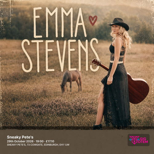 Emma Stevens at Sneaky Pete's on 29 October 2026 gig poster
