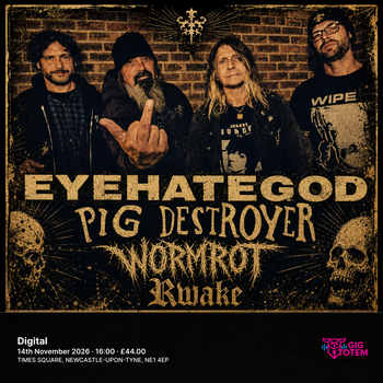 Eyehategod / Pig Destroyer / Wormrot / Rwake at Digital on 14 November 2026 gig poster