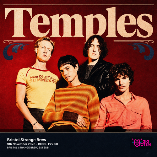 Temples at Strange Brew on 9 November 2026 gig poster