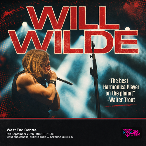 Will Wilde at West End Centre on 5 September 2026 gig poster