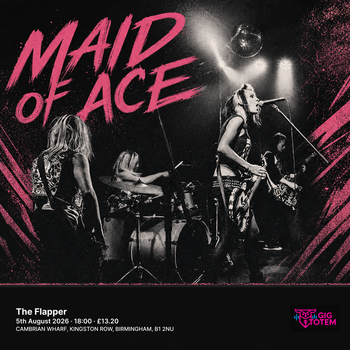 Maid Of Ace at The Flapper on 5 August 2026 gig poster