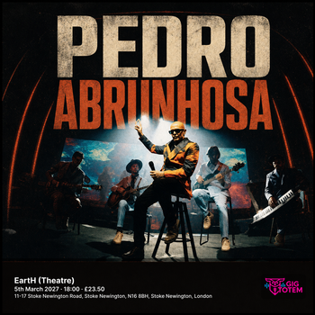 Pedro Abrunhosa at EartH (Theatre) on 5 March 2027 gig poster