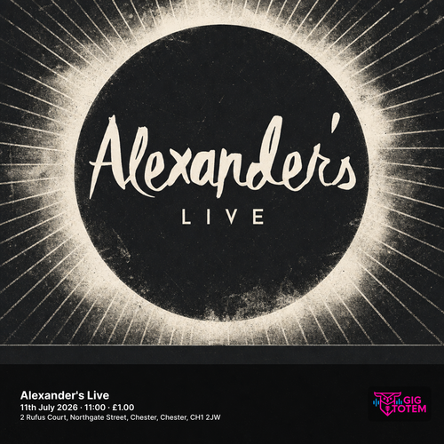 LegendBury 2026 at Alexander's Live on 11 July 2026 gig poster