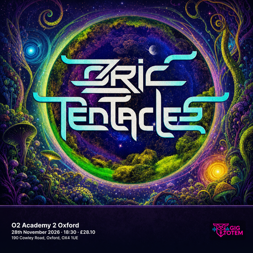 Ozric Tentacles at O2 Academy 2 Oxford on 28 November 2026 gig poster