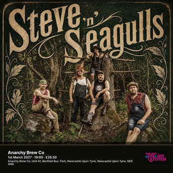 Steve 'n' Seagulls Steve ’n’ Seagulls at Anarchy Brew Co on 1 March 2027 gig poster