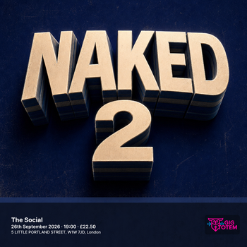 NAKED at The Social on 26 September 2026 gig poster