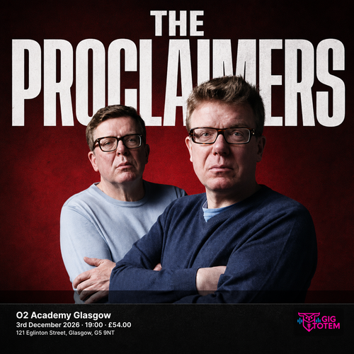 The Proclaimers at O2 Academy Glasgow on 3 December 2026 gig poster