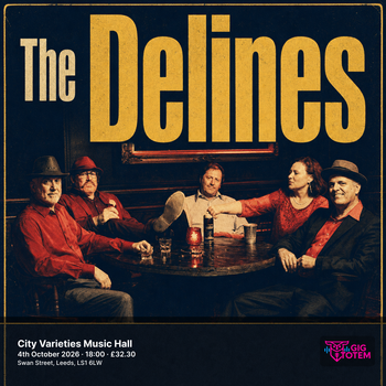 The Delines at City Varieties Music Hall on 4 October 2026 gig poster