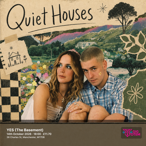 Quiet Houses at YES (The Basement) on 14 October 2026 gig poster