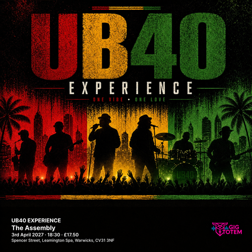 UB40 EXPERIENCE The UB40 Experience at The Assembly on 3 April 2027 gig poster