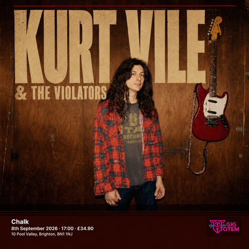 Kurt Vile & The Violators Ryan Davis & the Roadhouse Band at Chalk on 8 September 2026 gig poster
