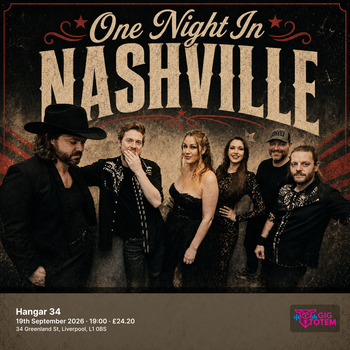 One Night In Nashville at Hangar34 on 19 September 2026 gig poster