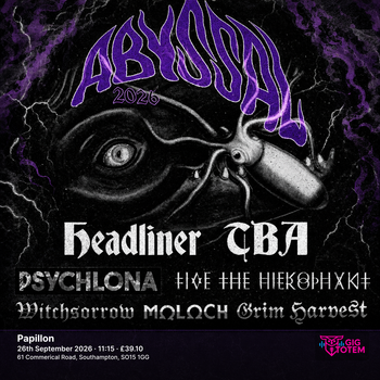 Abyssal Festival 2026 at Papillon on 26 September 2026 gig poster