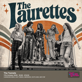 The Laurettes at The Tunnels on 17 October 2026 gig poster