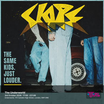 Slope DON'T TRY at The Underworld on 3 October 2026 gig poster