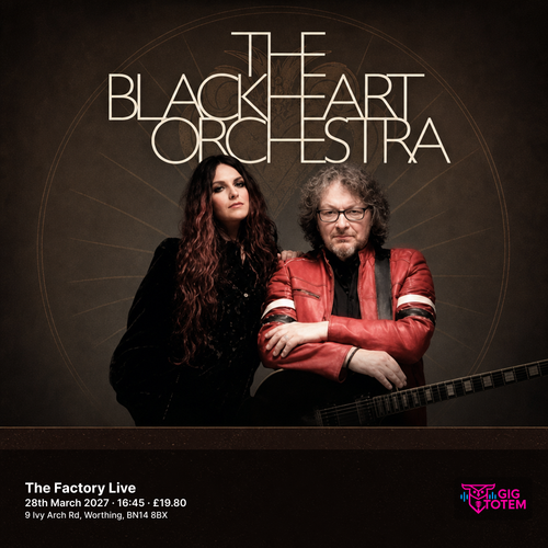 The Blackheart Orchestra at The Factory Live on 28 March 2027 gig poster