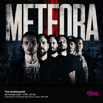 Meteora at The Underworld on 8 October 2027 gig poster