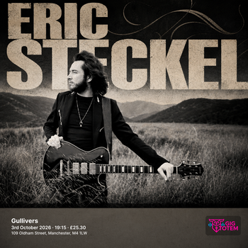 Eric Steckel at Gullivers on 3 October 2026 gig poster
