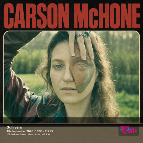 Carson McHone at Gullivers on 4 September 2026 gig poster